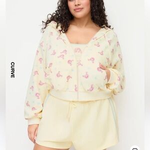 Pop Mart lil’ Peach Riot Poppy Yawn Shorts Tank and Hoodie Lounge Set 1x (16/18)